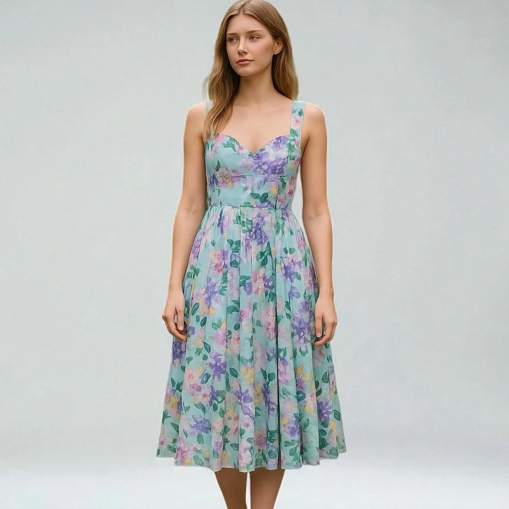 Teresa Marie for House of Haute Floral Dress XL - Picture 12 of 12